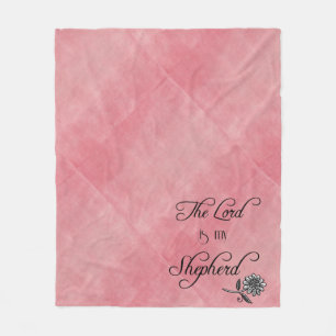 The Lord is my Shepherd Bible Verse Fleece Blanket