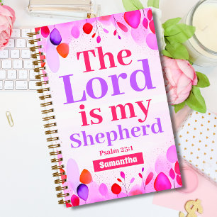 The Lord is my shepherd Christian Girl Journal