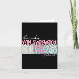 The Lord Is My Shepherd Christian Jesus Bible Vers Card