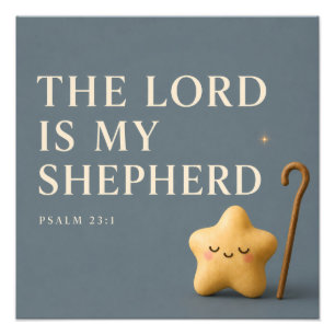 THE LORD IS MY SHEPHERD Christian Photo Print