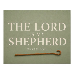 THE LORD IS MY SHEPHERD   Christian  Poster