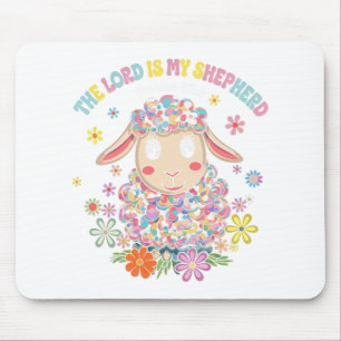 The Lord Is My Shepherd Easter Christian Faith Bib Mouse Pad