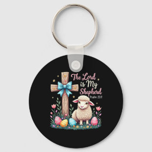 The Lord Is My Shepherd Easter Christian Lamb East Keychain