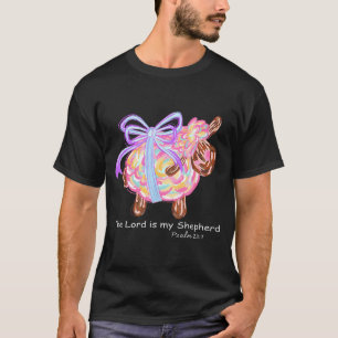 The Lord Is My Shepherd Easter Jesus Christian Coq T-Shirt