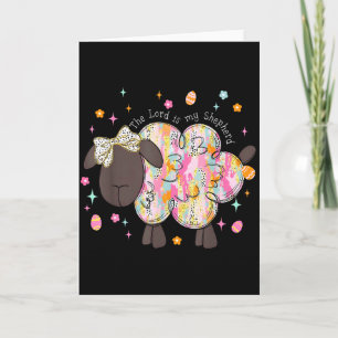 The Lord Is My Shepherd Happy Easter Jesus Christi Card