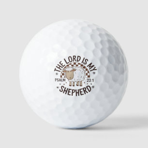 The Lord is my shepherd Jesus Thanksgiving Golf Balls