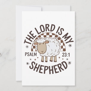 The Lord is my shepherd Jesus Thanksgiving Invitation
