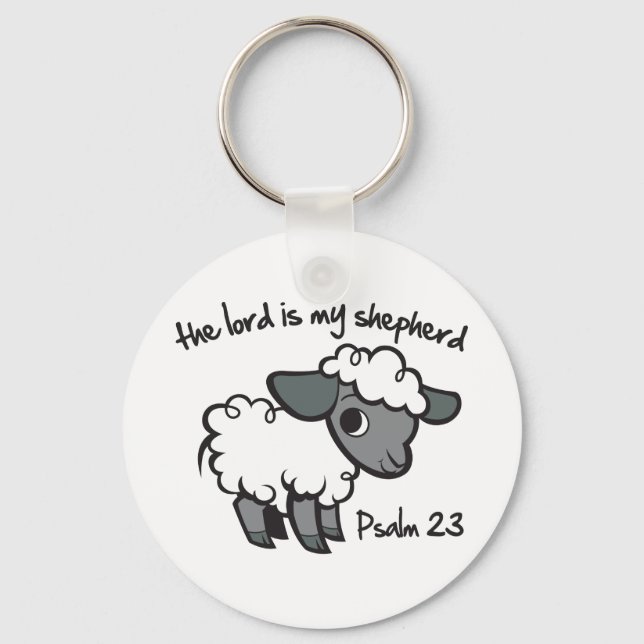 The Lord is my Shepherd Keychain (Front)