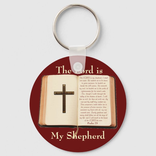The LORD is my shepherd Keychain (Front)