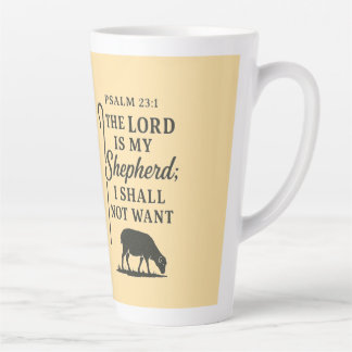 The Lord is my shepherd Latte Mug