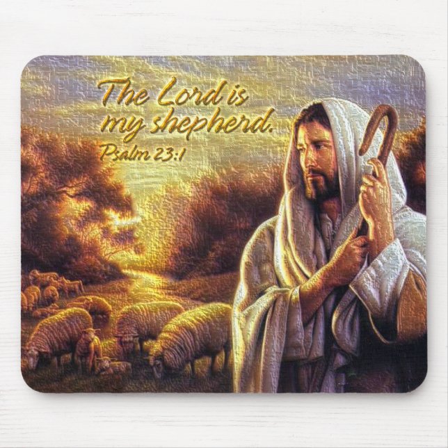 The Lord is my shepherd Mousepad (Front)