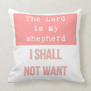 The Lord is My Shepherd Pillow