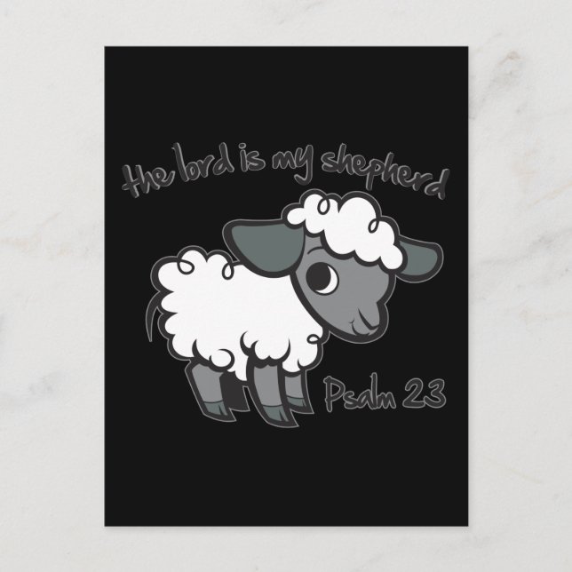 The Lord is my Shepherd Postcard (Front)
