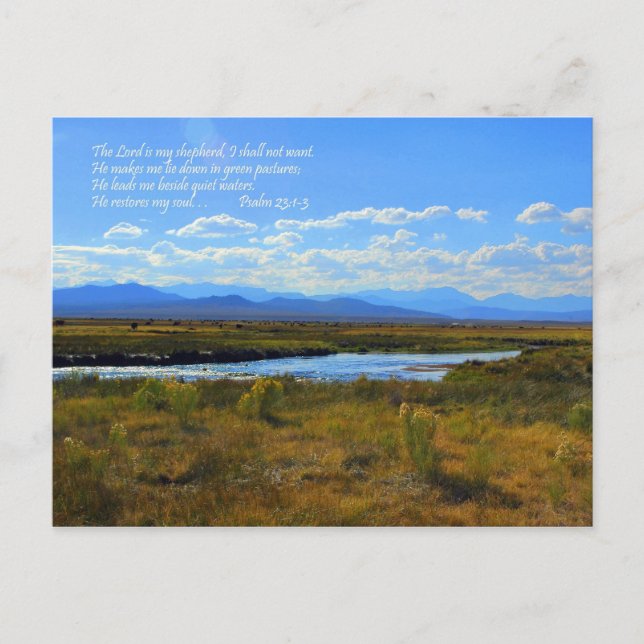The Lord is my Shepherd Postcard (Front)