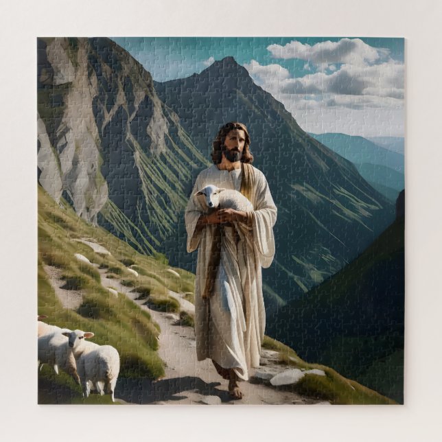The LORD is My Shepherd Poster Jigsaw Puzzle (Vertical)