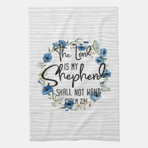 The Lord Is My Shepherd   Psalm 23:1 Bible Verse Kitchen Towel