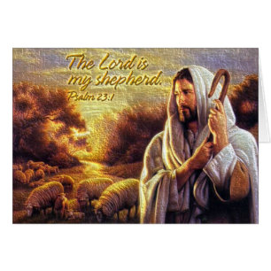 The Lord is my shepherd Psalm 23:1 Card