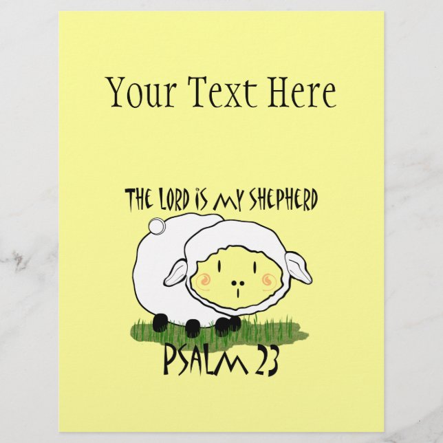 The LORD is my shepherd Psalm 23 Infant t-shirt- U Flyer (Front)
