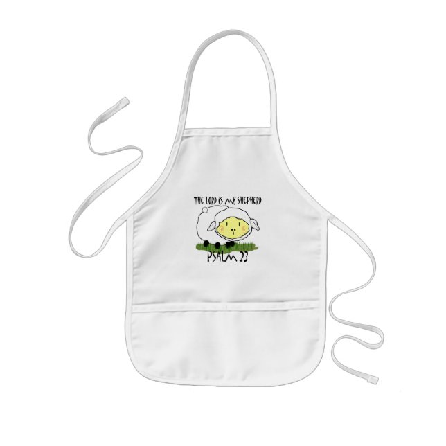 The LORD is my shepherd Psalm 23 Infant t-shirt- U Kids Apron (Front)