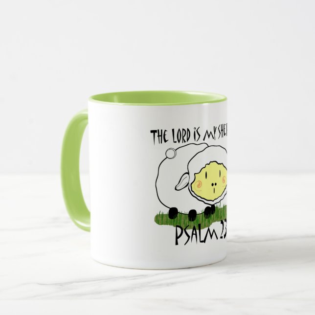 The LORD is my shepherd Psalm 23 Infant t-shirt- U Mug (Front Left)