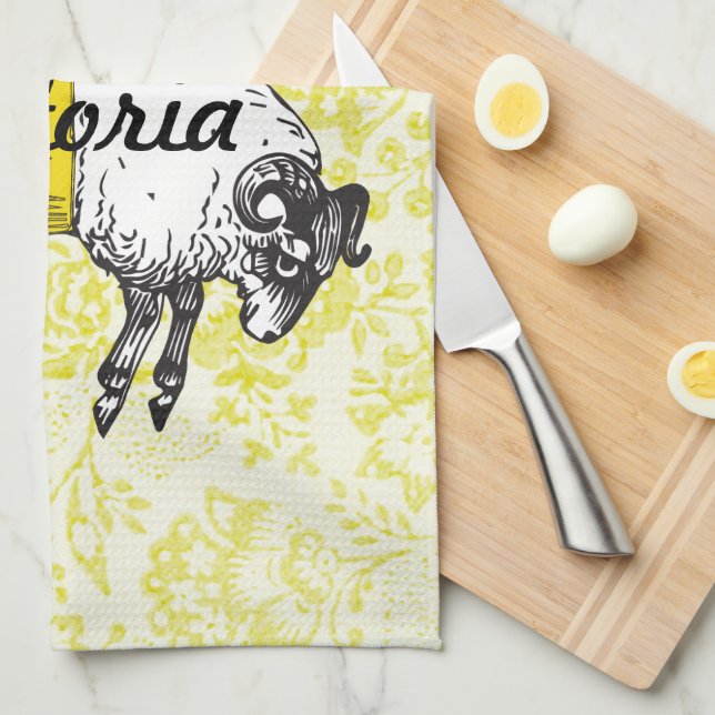 The LORD is my shepherd Psalm 23 Kitchen Towel (Quarter Fold)
