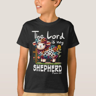 The Lord Is My Shepherd Psalm Cute Sheep Easter Ch T-Shirt