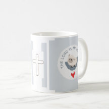 The Lord is my Shepherd Simple White Mug 