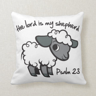 The Lord is my Shepherd Throw Pillow