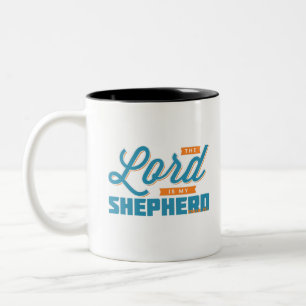 The Lord is my shepherd Two-Tone Coffee Mug