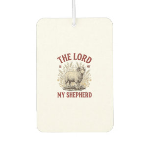 The Lord Is My Shepherd Vintage Sheep Shirt Design Air Freshener