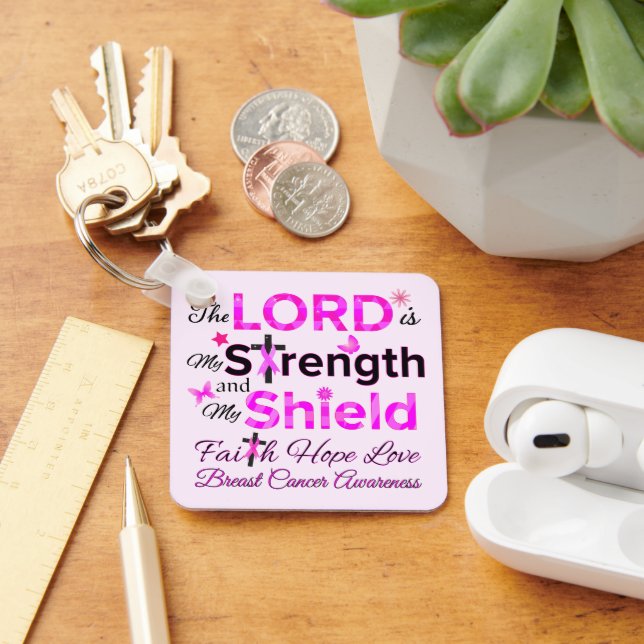 The LORD is My Strength Keychain (Desk)