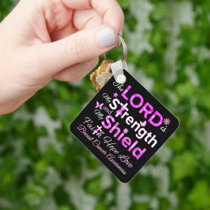 The LORD is My Strength Keychain