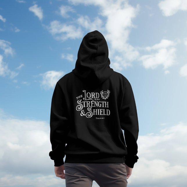 The Lord is My Strength Scripture Hoodie (Creator Uploaded)