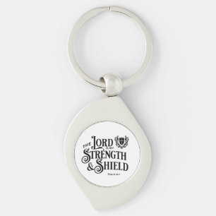 The Lord is My Strength Scripture Keychain
