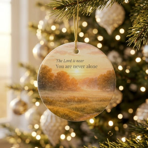 The Lord is Near Christian Faith Encouragement Ceramic Ornament