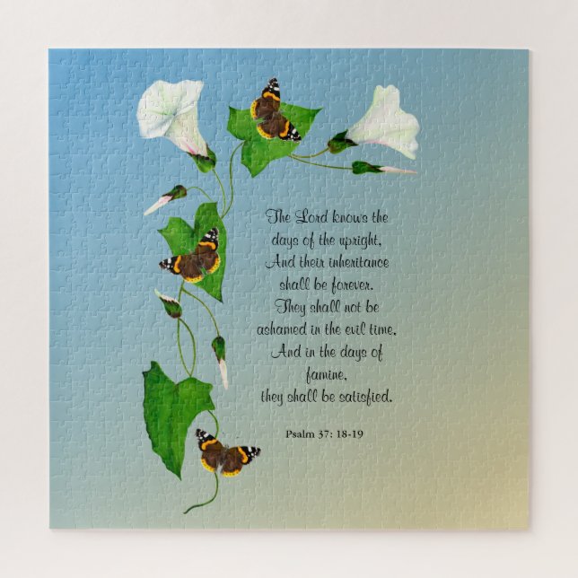 The Lord knows the days of the upright Bible verse Jigsaw Puzzle (Vertical)