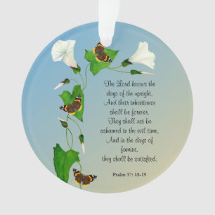 The Lord knows the days of the upright Bible verse Ornament