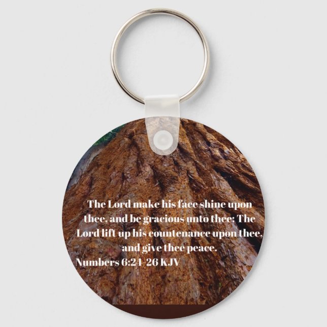 The Lord make his face shine upon you Keychain (Front)