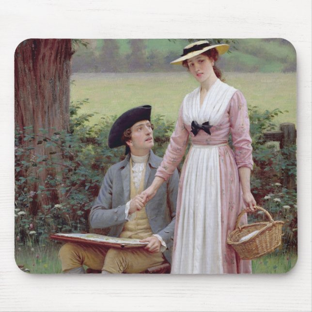 The Lord of Burleigh, Tennyson, 1919 (oil on canva Mouse Pad (Front)