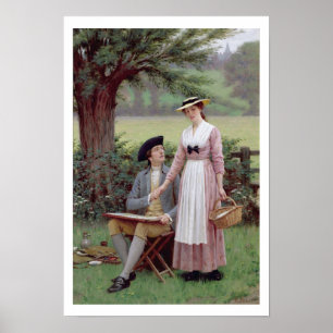 The Lord of Burleigh, Tennyson, 1919 (oil on canva Poster