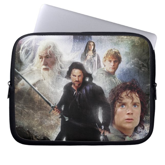 THE LORD OF THE RINGS Character Collage Laptop Sleeve (Front)