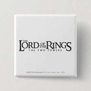 THE LORD OF THE RINGS horizontal logo 2 Inch Square Button