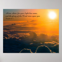 The Lord Rises Upon You Isaiah Bible Verse