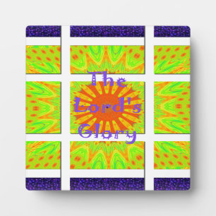 The Lord’s Glorious Geometry: Playful and Creative Plaque