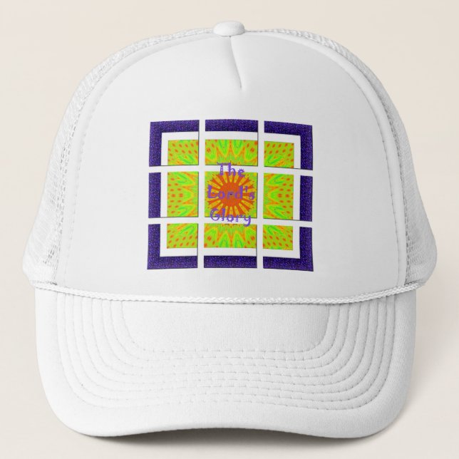 The Lord’s Glorious Geometry: Playful and Creative Trucker Hat (Front)