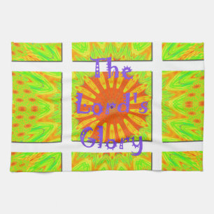 The Lord’s Glory inspired text Kitchen Towel