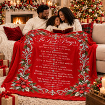 The Lord’s Prayer | Elegant Christmas Red & Silver