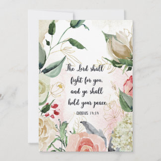 The Lord Shall Fight For You, Exodus 14:14, Bible