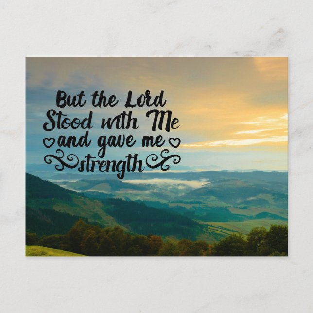 The Lord Stood With me Postcard (Front)