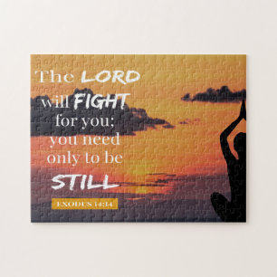 The Lord Will Fight For You - Exodus 14:14 Jigsaw Puzzle
